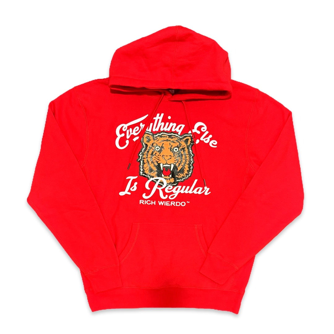 Everything Else is Regular Tiger Hoodie (Red)