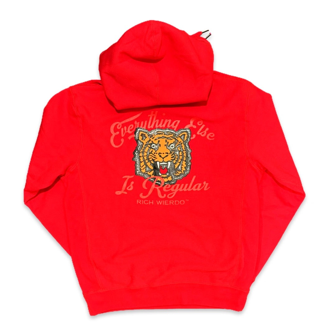Everything Else is Regular Tiger Hoodie (Red)