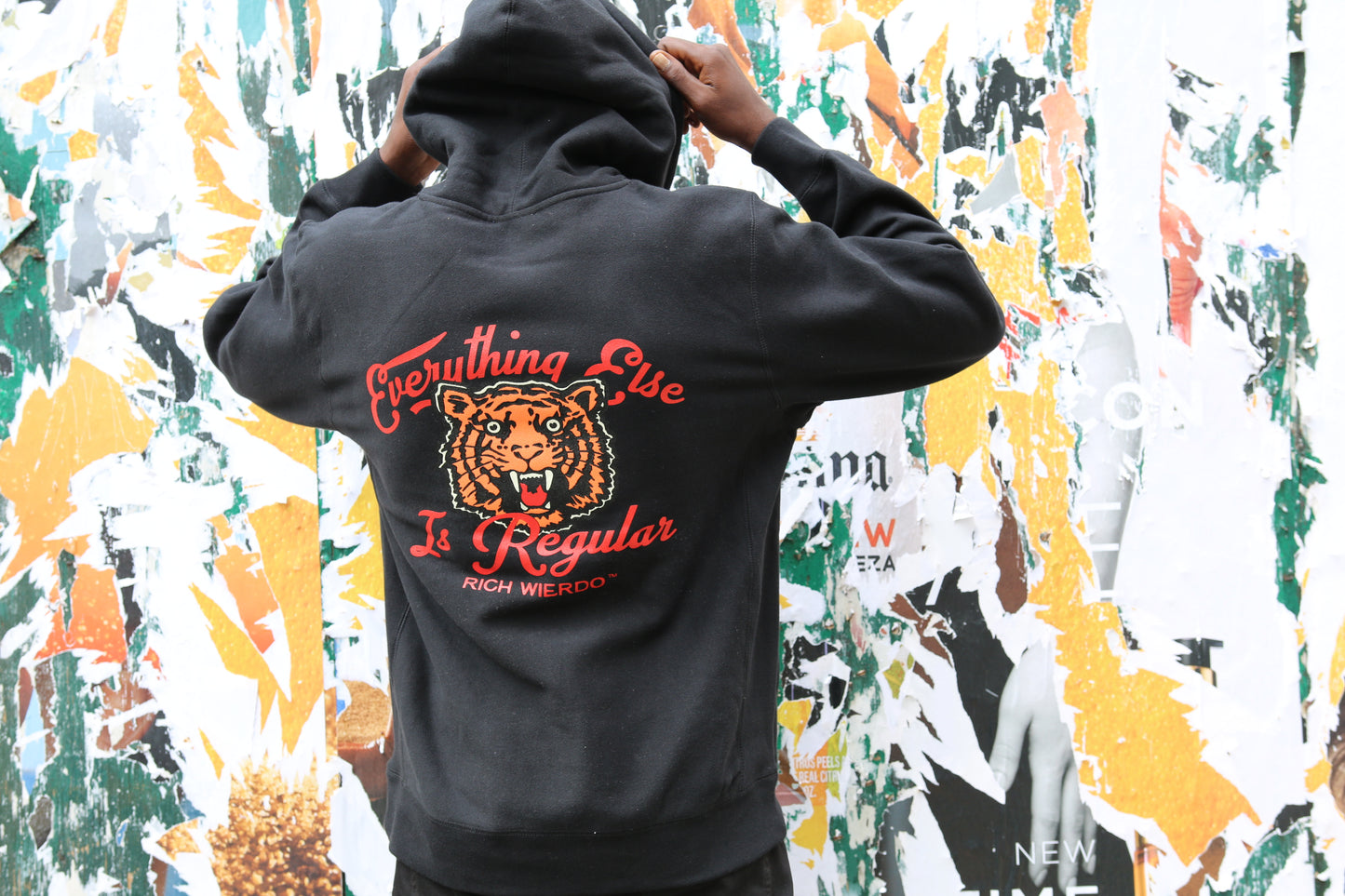 Everything Else is Regular Tiger Hoodie (Black)