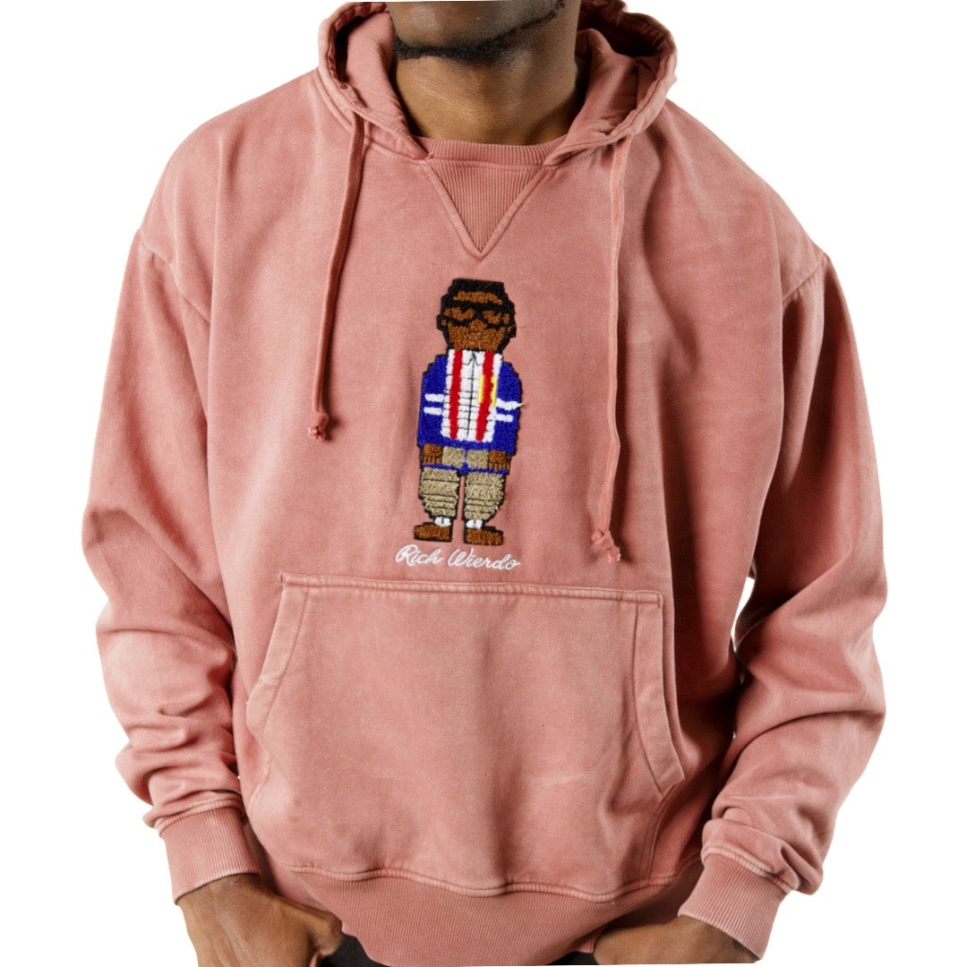 Digital Nerd Chenille Crew Hoodie (Coral)