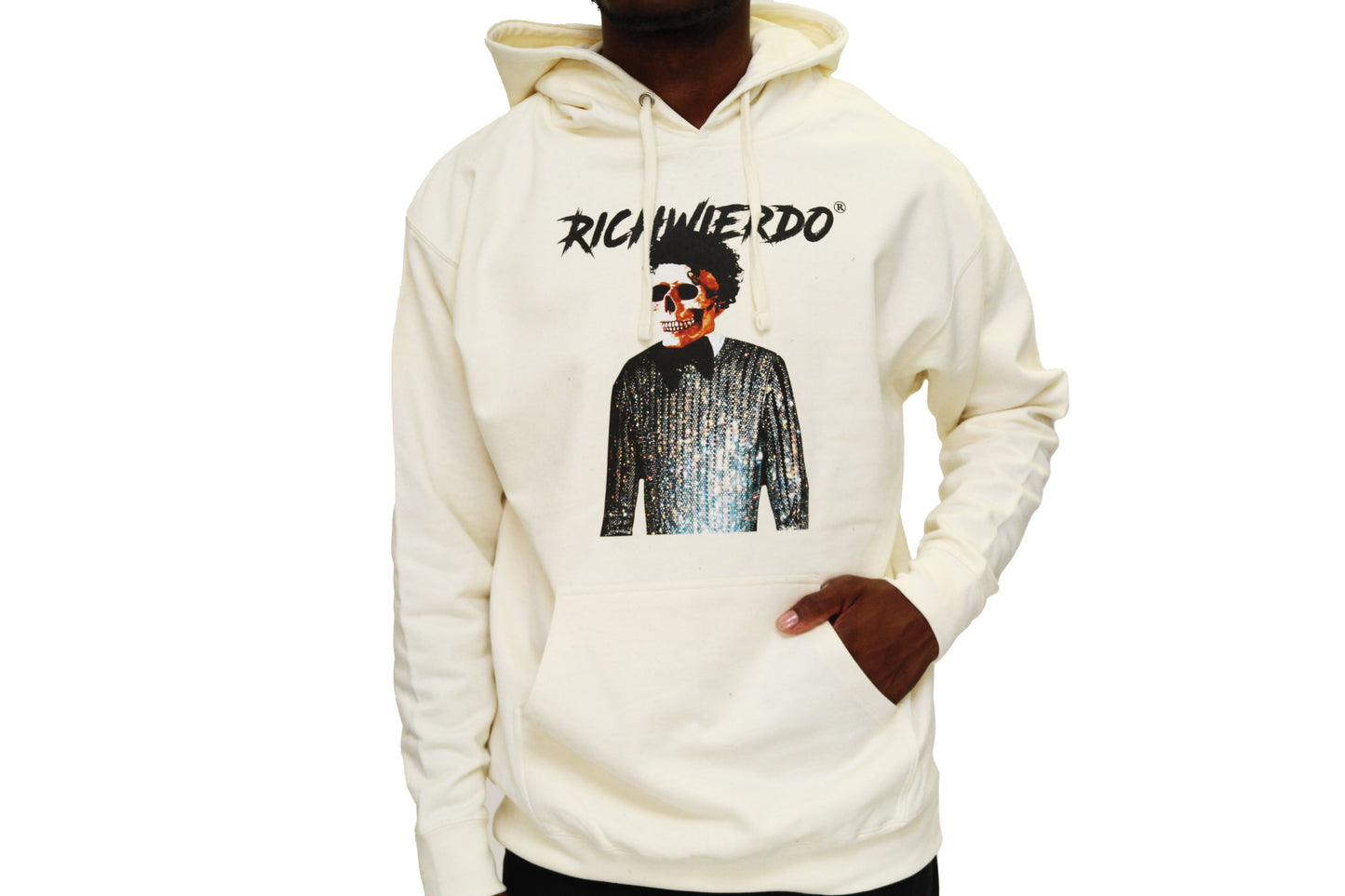 RichWierdo “Off The Wall “ Skull Hoodie (Bone)
