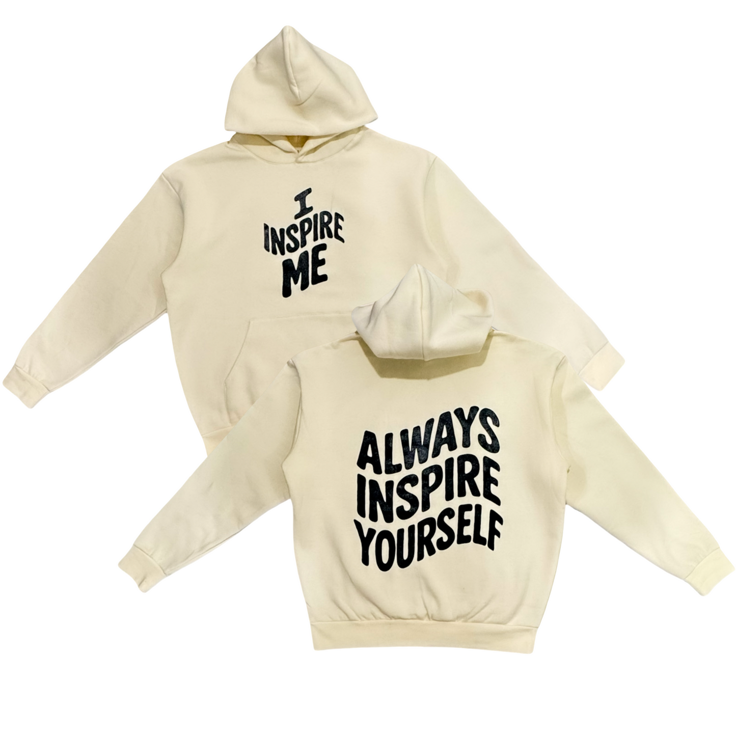 I Inspire me Heavyweight Hoodie (cream)