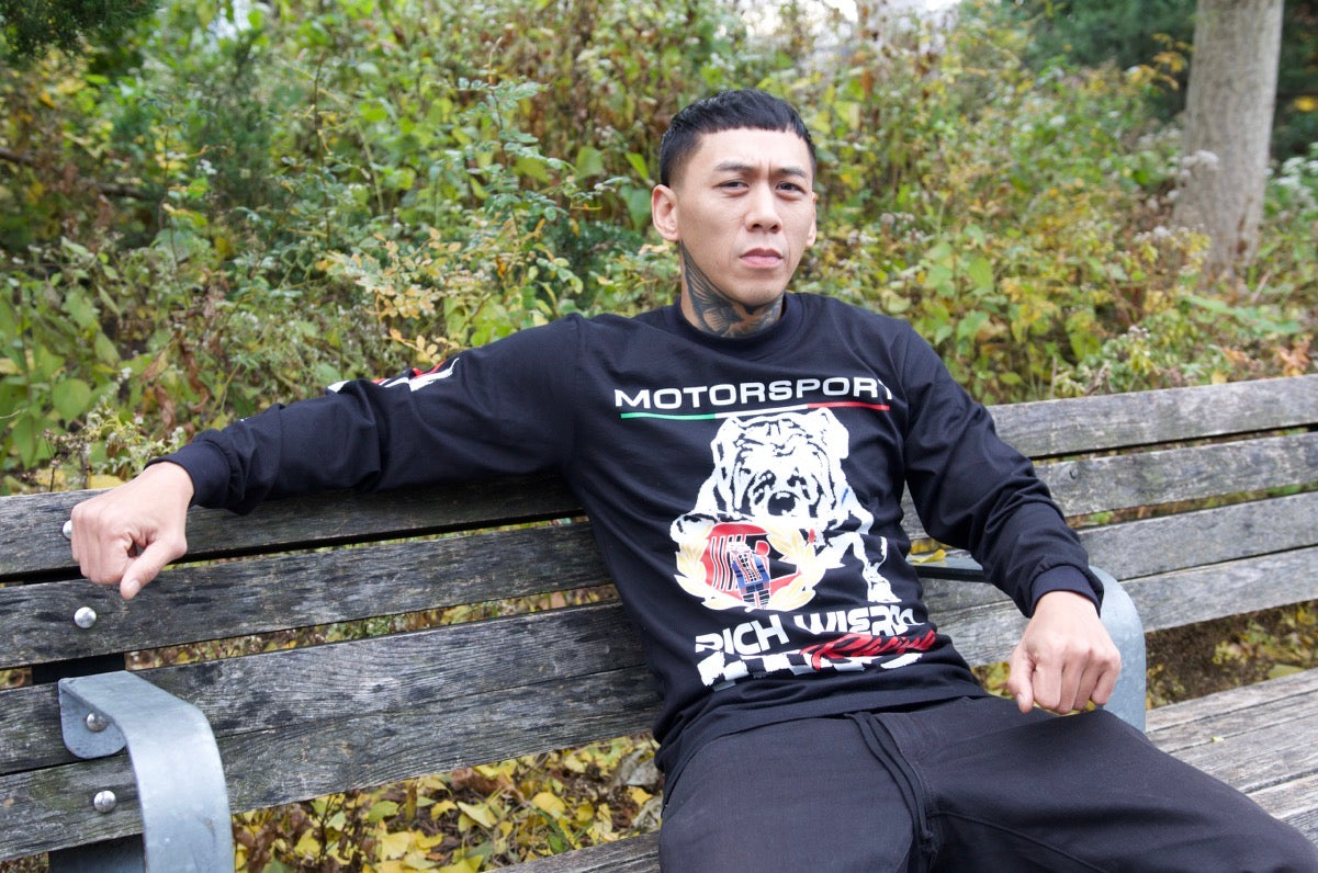 Richwierdo Racing Bulldog Longsleeve Tee (Black)