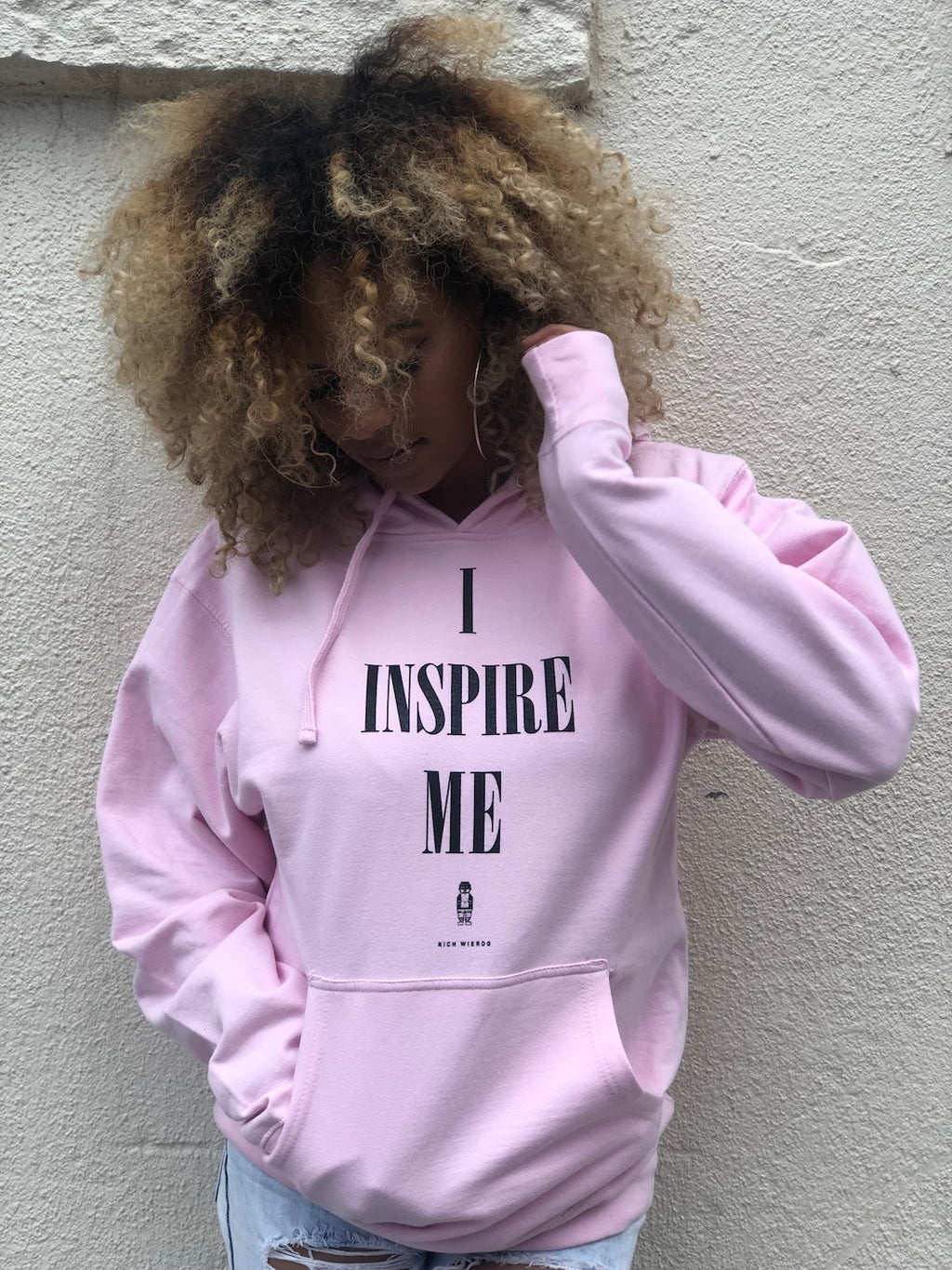I Inspire Me Hoodie Pink (Cancer Awareness)