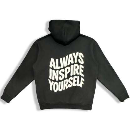 I Inspire Me Heavyweight Hoodie (Black)