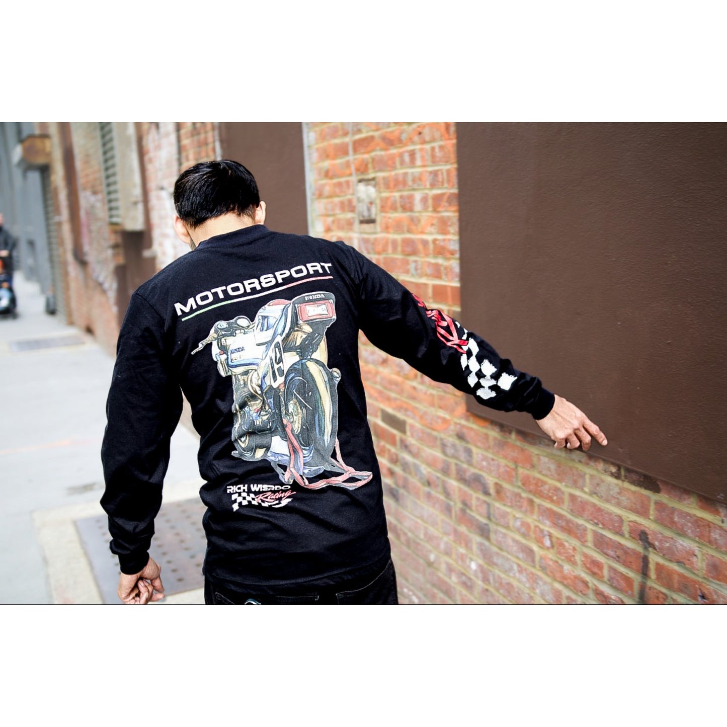 Richwierdo Racing Bulldog Longsleeve Tee (Black)