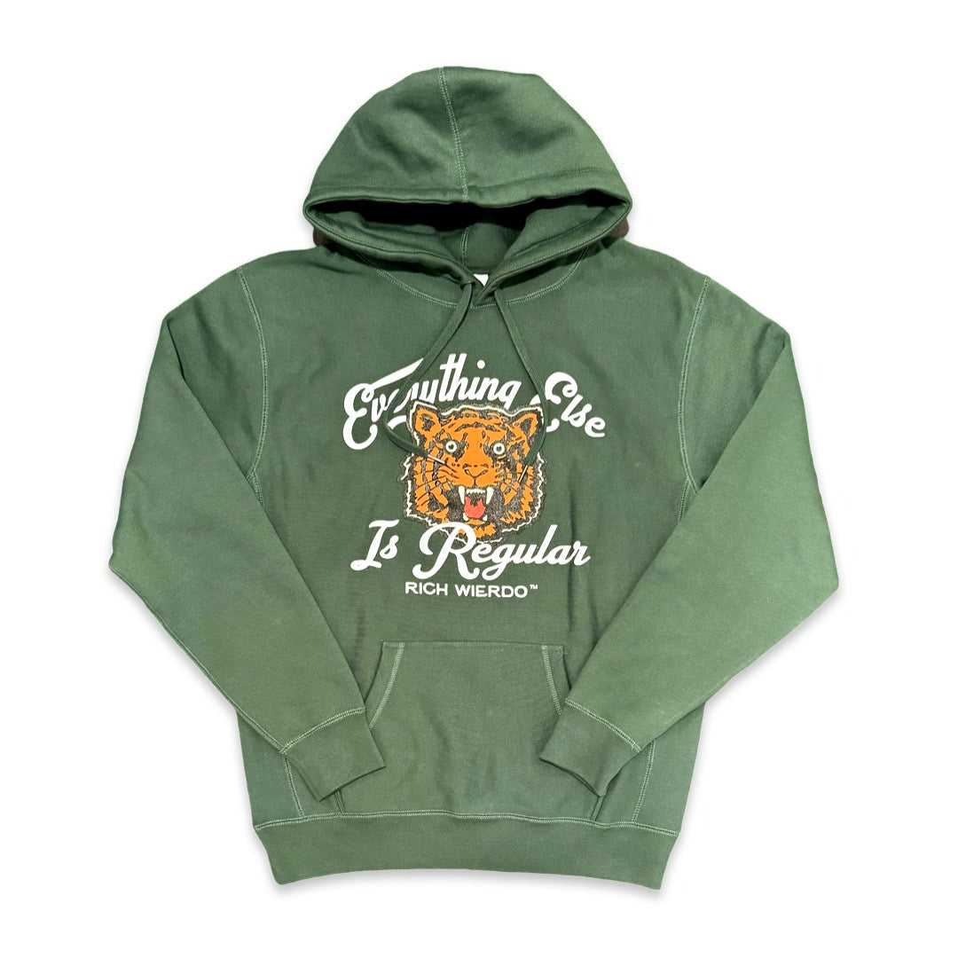 Everything Else is Regular Tiger Hoodie (Green)