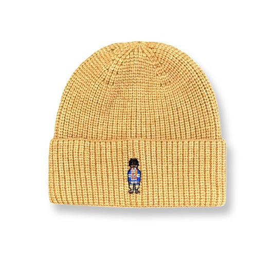 Digital Nerd Wool Knitted Beanie (sand)