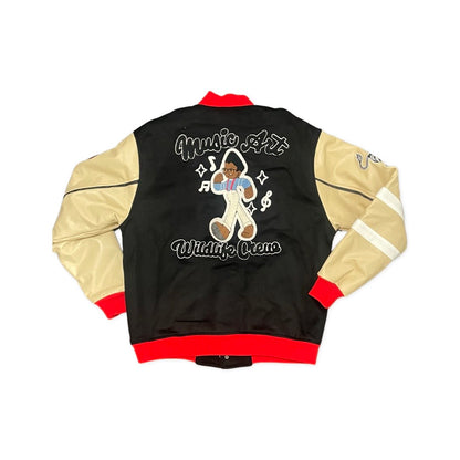 Music Art & Wildlife Varsity Coat (Black)