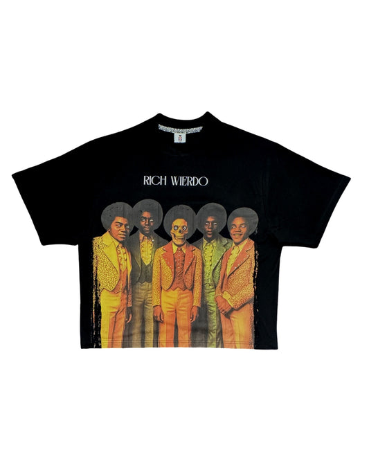 Richwierdo Fab Five Rhinestone Tee (Black)