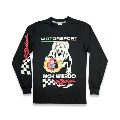 Richwierdo Racing Bulldog Longsleeve Tee (Black)