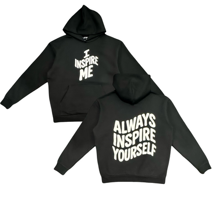 I Inspire Me Heavyweight Hoodie (Black)