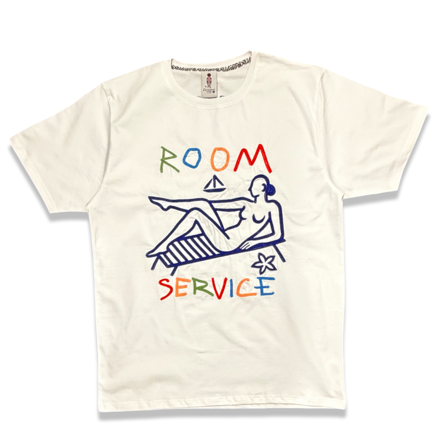 Room Service Embroidery Tee (White)