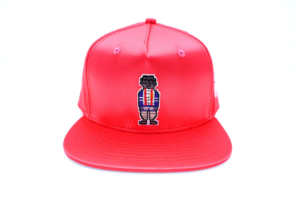Digital Nerd Satin Snap Back ( Red )