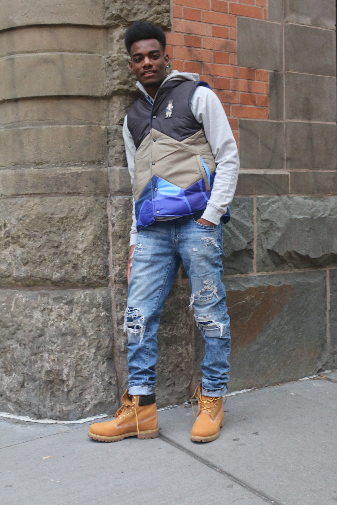 Almighty “W” Reversible Vest (Blue Camo)