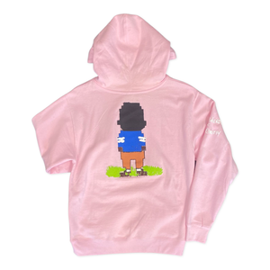 RichWierdo x Dan Gritty Hand Painted Hoody (Pink)