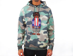 Chenille Embroidered Digi Nerd Hoodie (Fatigue)