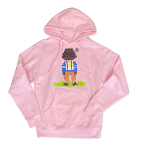RichWierdo x Dan Gritty Hand Painted Hoody (Pink)