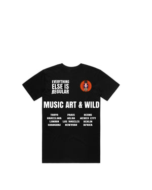 Music Art Wildlife World Tour Tee (Black)