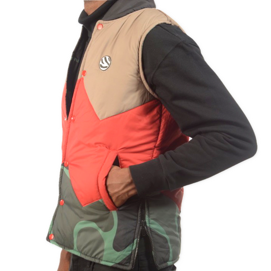 Almighty “W” Reversible Vest (Green Camo)