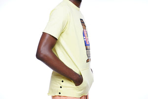 Digital Nerd Embroidered Dress Shirt (Yellow)