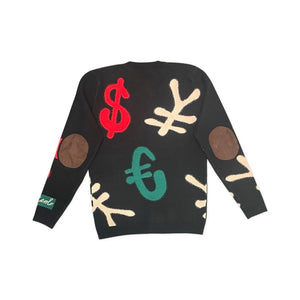 RichWierdo Cashmere Currency Sweater (Black)
