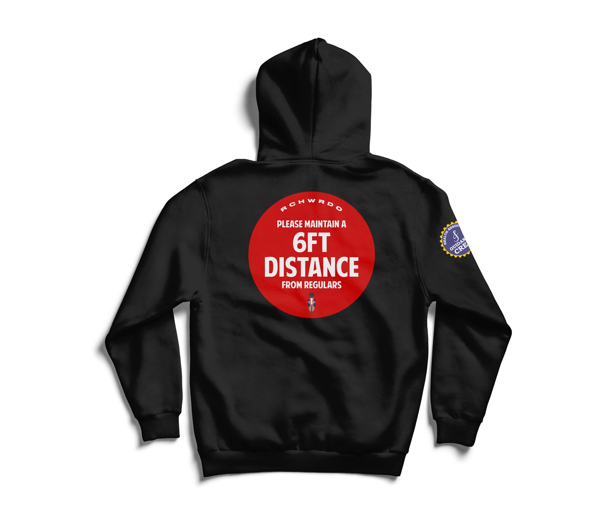 6ft Distance Hoodie (Black )