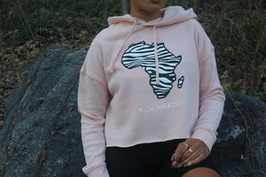 Zebra Africa Crop Top (Salmon)