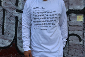 RichWierdo"The Definition" Longsleeve Tee (white)