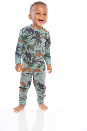 Kids Concrete Jungle Pajama Set (Green set & Red Set come together )
