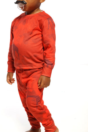 Kids Concrete Jungle Pajama Set (Green set & Red Set come together )