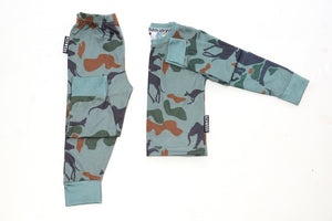 Kids Concrete Jungle Pajama Set (Green set & Red Set come together )