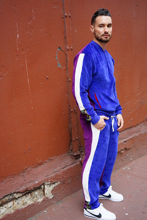 RichWierdo 2-Tone Velour Track Suit (Navy/Purple)SOLD OUT