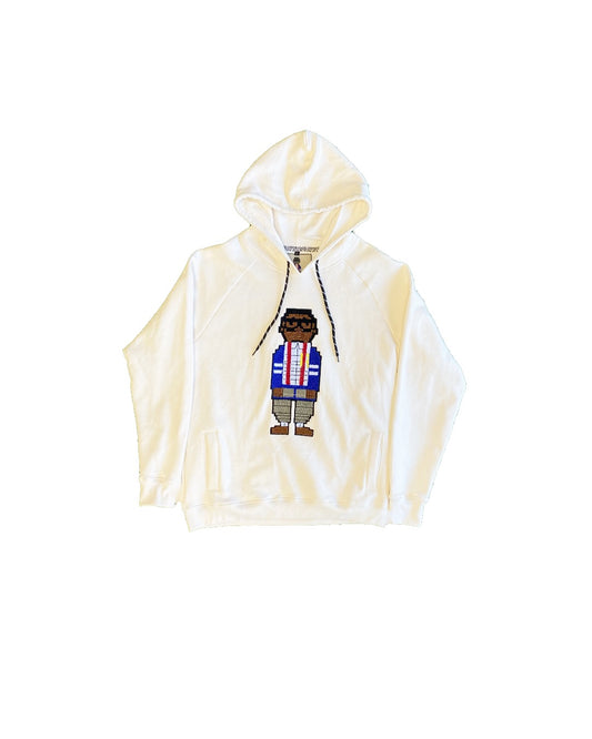 Chenille Digital Nerd Hoodie (Egg White)