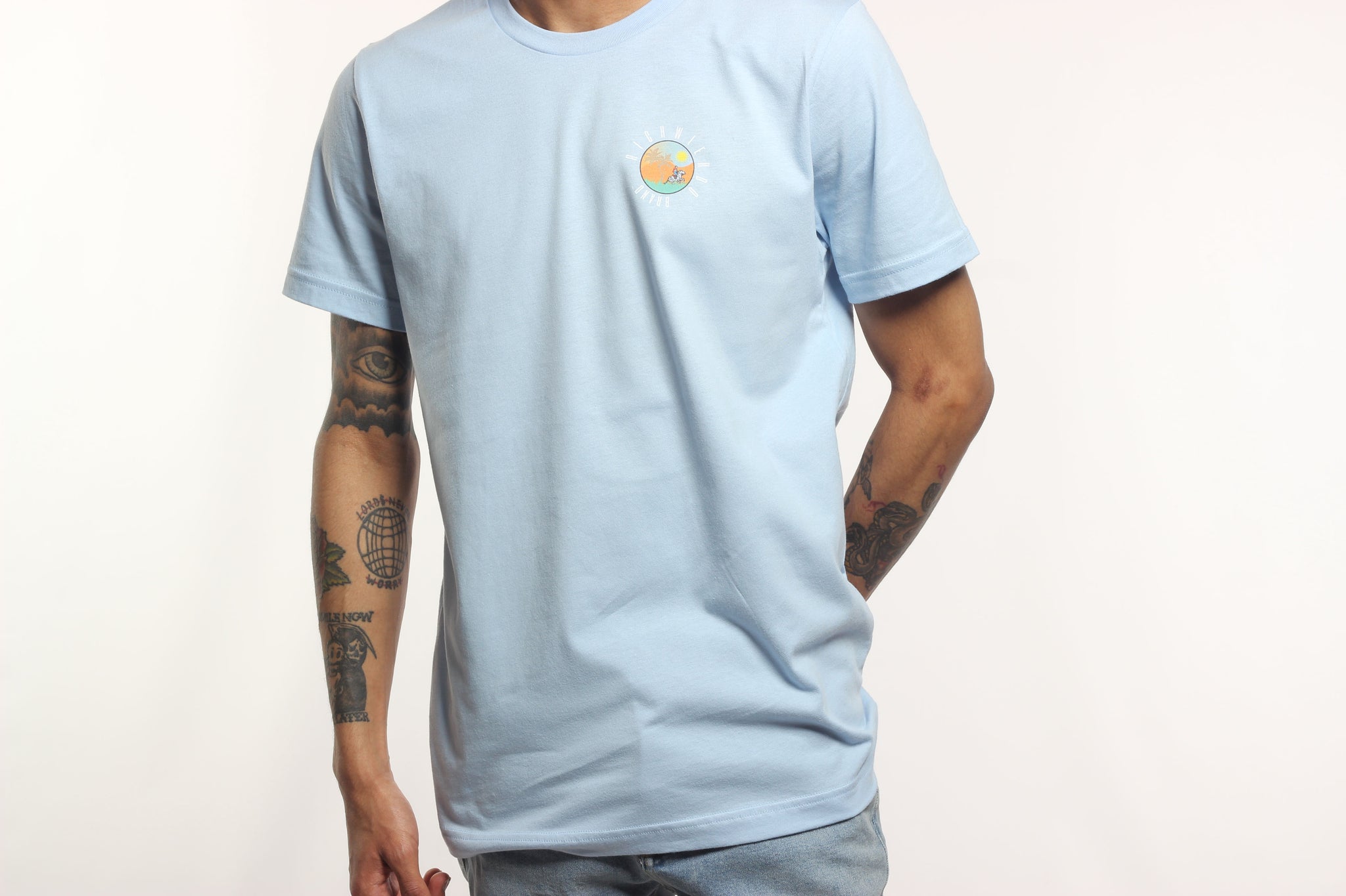 The RichWierdo Brand Wild Zebra Tee (Sky Blue)