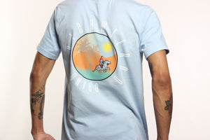 The RichWierdo Brand Wild Zebra Tee (Sky Blue)