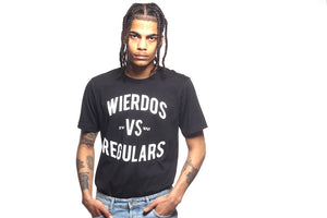 Wierdos Vs Regular Tee(Black)
