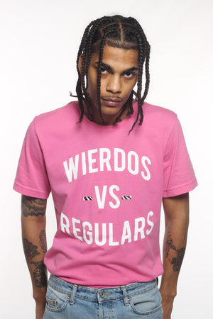 Wierdos Vs Regulars Tee(Pink)