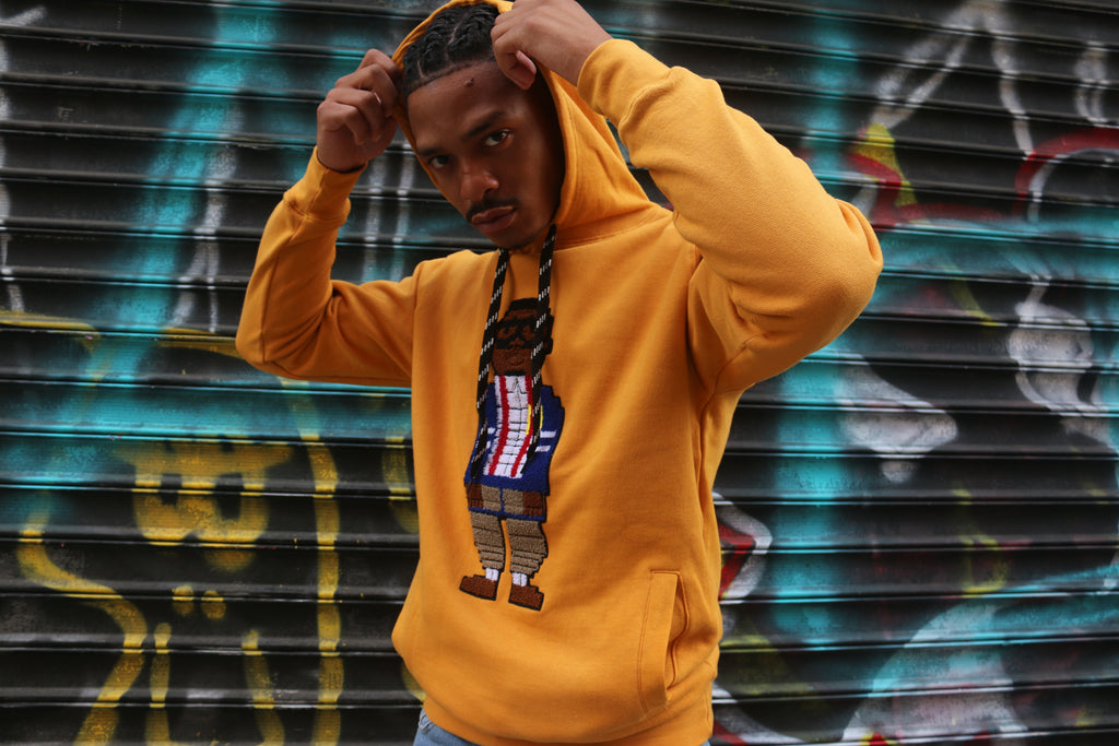 Chenille Embroidered Digital Nerd Hoody (Copper)SOLD OUT