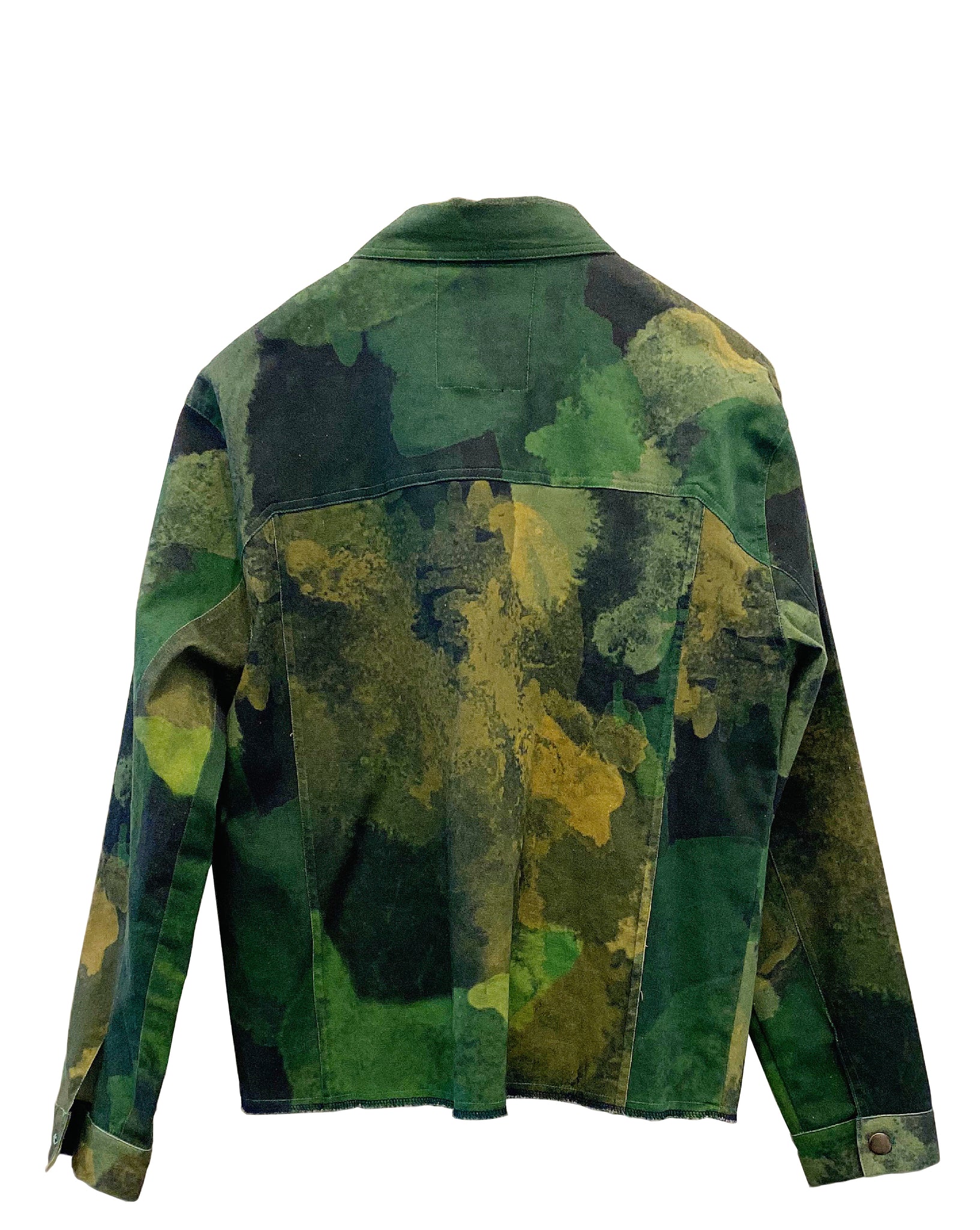 Smoke Camouflage Denim Jacket (Green)