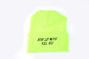 Don't Let Music Kill You - Safety Green Skully