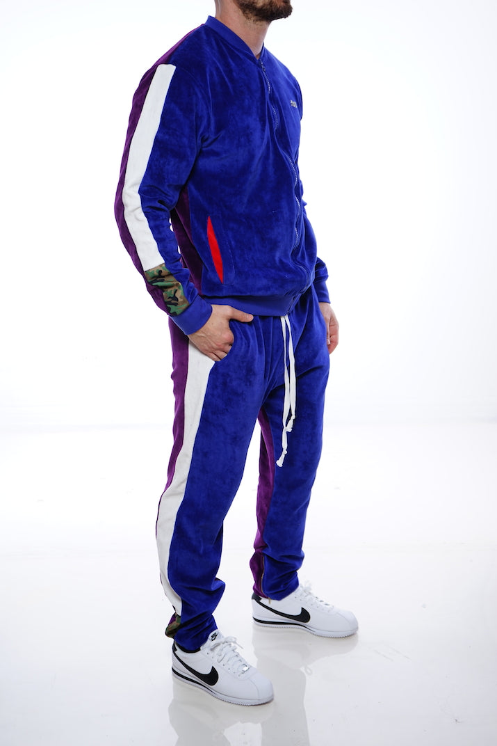 RichWierdo 2-Tone Velour Track Suit (Navy/Purple)SOLD OUT